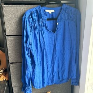 LOFT Blue Blouse size Medium